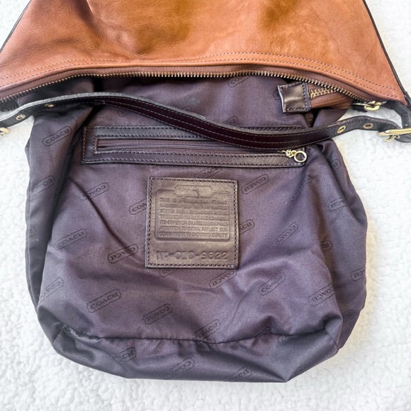 Vintage Coach 2001 Nubuck Seude Brown Leather Legacy Bucket Bag 9822 GUC - Picture 11 of 13